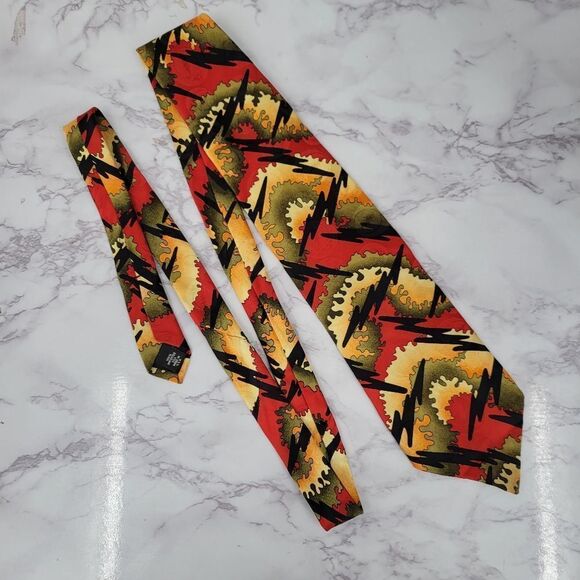 Greatful Dead Back Drop First Set Vintage 90's Silk Necktie Men's Tie - Picture 4 of 10